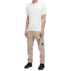 NEW C.P. COMPANY functional loose-fit cargo trousers in cobblestone brown